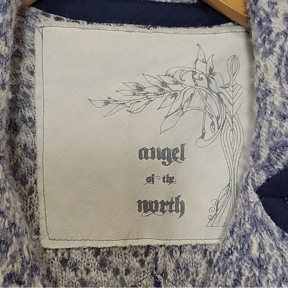 Anthropologie Angel of the North sweater wool knit paisley jacket Medium - Picture 10 of 12